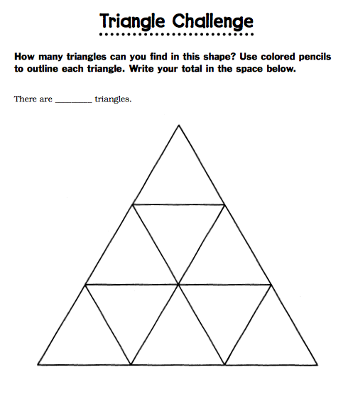 Triangle Challenge - TeachingCave.com - TeachingCave.com