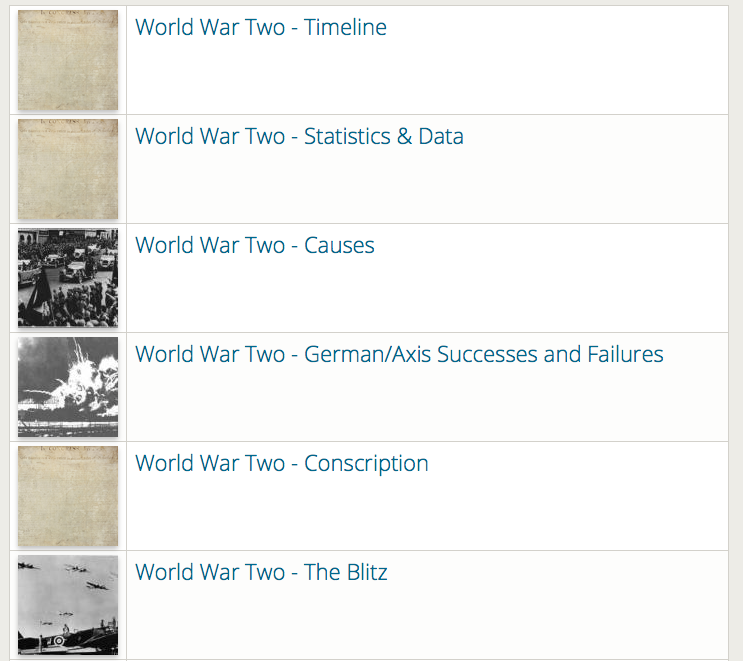 world war 2 research project ks2